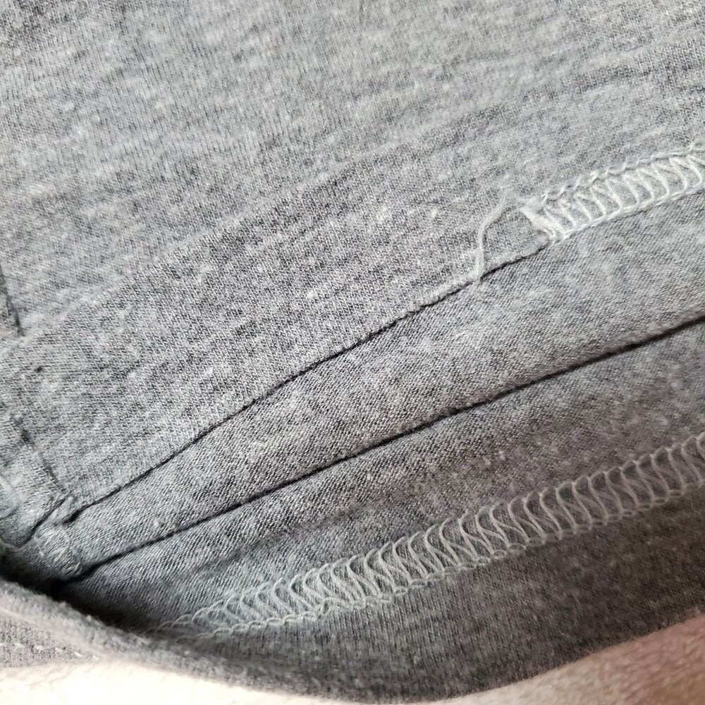 "Sorry I'm Totally Rad" Graphic T-Shirt XS American Apparel Gray Blend - Picture 4 of 13